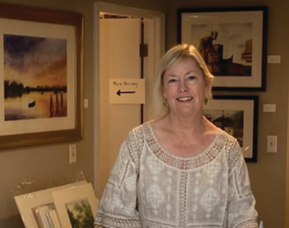 Sheila Newquist, in her studio during last year’s tour.